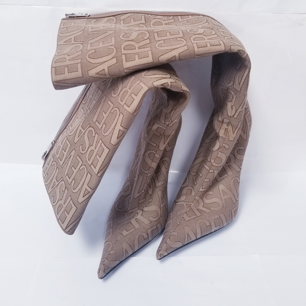 Versace Tan Heeled Boots